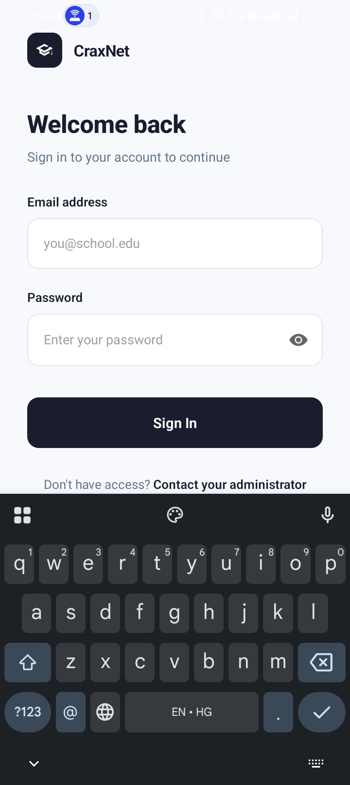 Login Interface